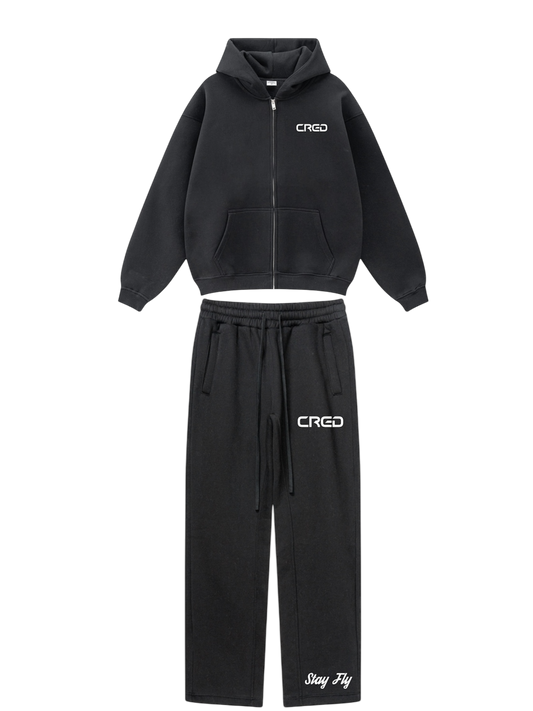 Cred Jet black Tracksuit